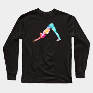 Adho mukha śvānāsana Long Sleeve T-Shirt